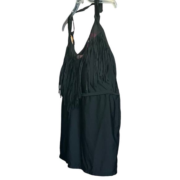 CATALINA SWIMWEAR TOP, SPAGHETTI STRAPS, PADDED BRA, WOMENS, 3X (22W-24W), BLACK - Picture 6 of 12